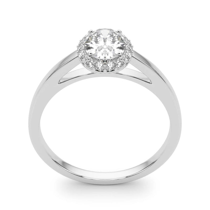 Halo Oval Engagement Ring (50916-E)