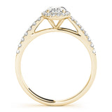 Halo Oval Engagement Ring (50917-E)