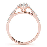 Halo Oval Engagement Ring (50917-E)