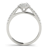 Halo Oval Engagement Ring (50917-E)