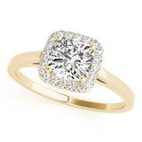 Halo Square & Cushion Engagement Ring (50918-E-5)