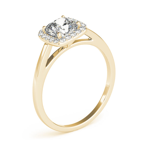 Halo Square & Cushion Engagement Ring (50918-E-9)