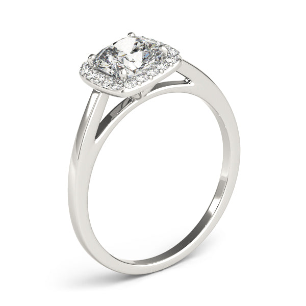 Halo Square & Cushion Engagement Ring (50918-E-5)