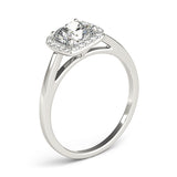 Halo Square & Cushion Engagement Ring (50918-E-8)