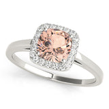 Halo Square & Cushion Engagement Ring (50918-E-8)