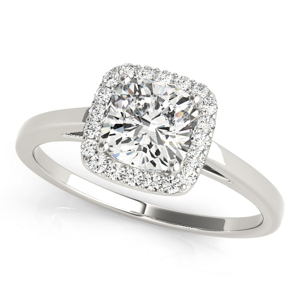 Halo Square & Cushion Engagement Ring (50918-E-5)