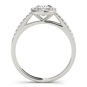 Halo Square & Engagement Ring (Cushion Center) - alt view