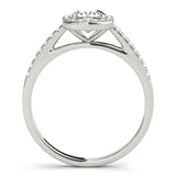 Halo Square & Engagement Ring (Cushion Center) - alt view