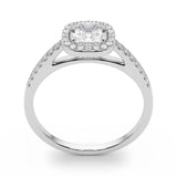 Halo Square & Cushion Engagement Ring (50919-E-9)