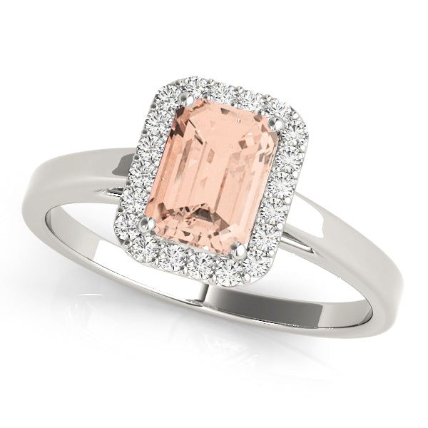 Halo Emerald Engagement Ring (50920-E)