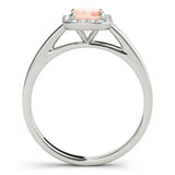 Halo Emerald Engagement Ring (50920-E)