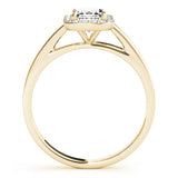 Halo Emerald Engagement Ring (50920-E)