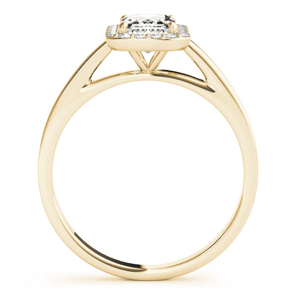 Halo Emerald Engagement Ring (50920-E)