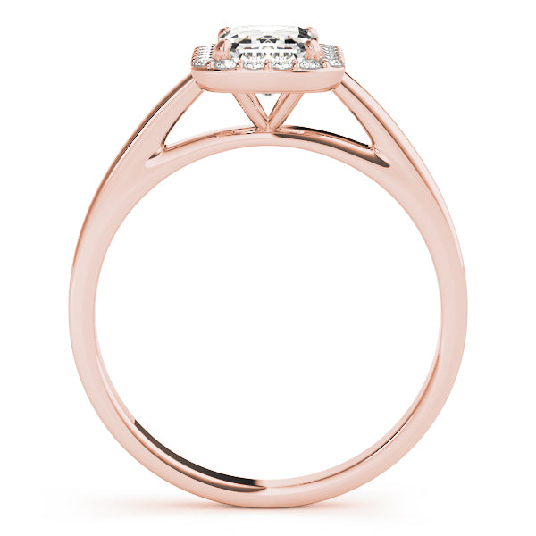 Halo Emerald Engagement Ring (50920-E)