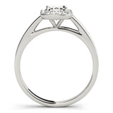 Halo Emerald Engagement Ring (50920-E)