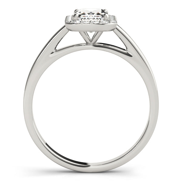 Halo Emerald Engagement Ring (50920-E)