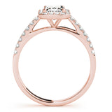 Halo Emerald Engagement Ring (50921-E)