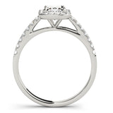 Halo Emerald Engagement Ring (50921-E)