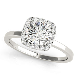 Round Halo Engagement Ring
