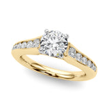 Single-Row Engagement Ring