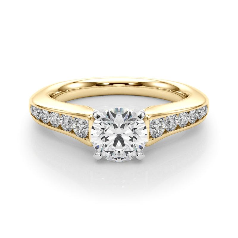 Single-Row Engagement Ring - alt view