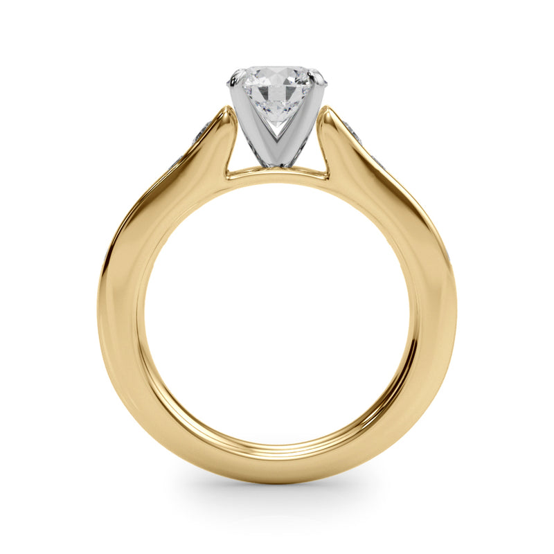 Single-Row Engagement Ring - alt view
