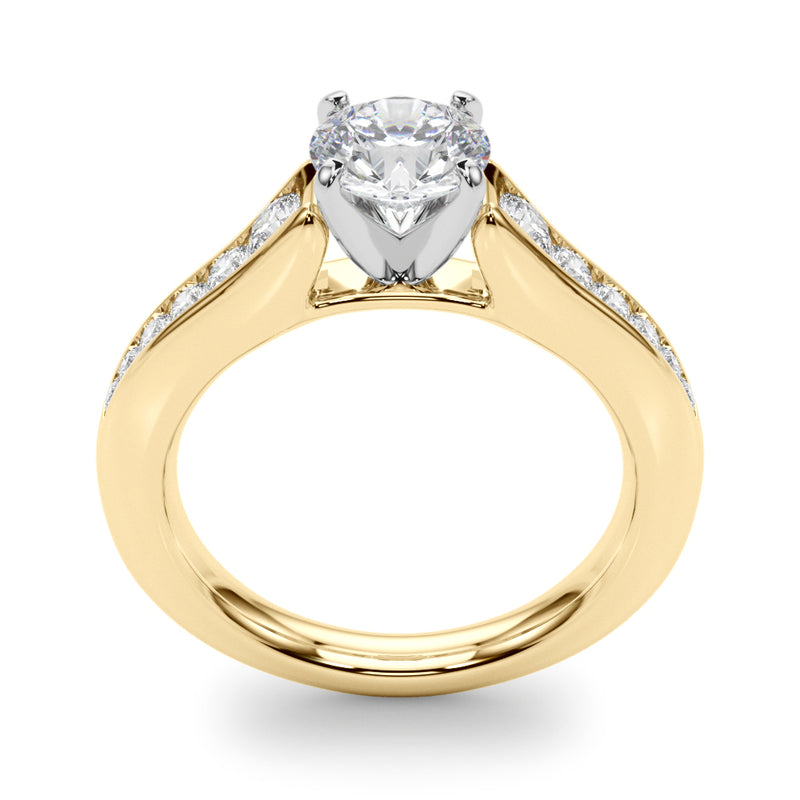 Single-Row Engagement Ring - alt view