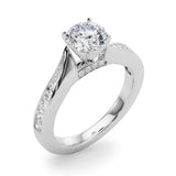 Single-Row Prong-Set Engagement Ring - alt view