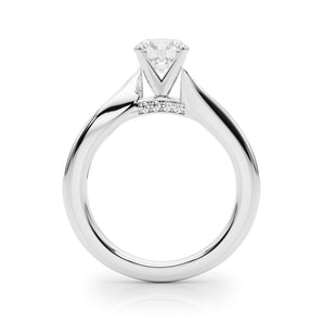 Single-Row Prong-Set Engagement Ring - alt view