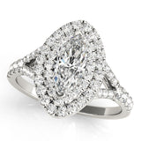 Marquise Halo Engagement Ring (50949-E)