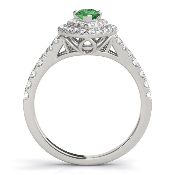 Pear Halo Engagement Ring (50950-E)