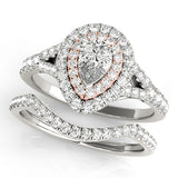 Pear Halo Engagement Ring (50950-E)