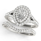 Pear Halo Engagement Ring (50950-E)