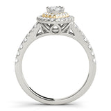 Pear Halo Engagement Ring (50950-E)