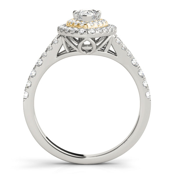 Pear Halo Engagement Ring (50950-E)