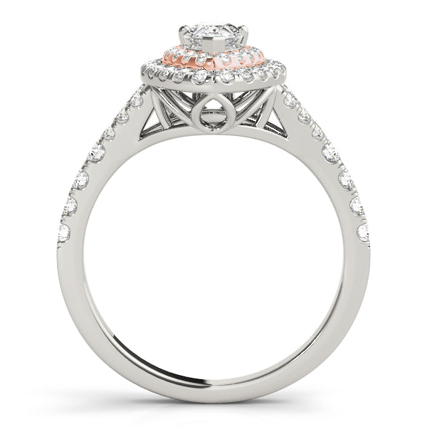 Pear Halo Engagement Ring (50950-E)