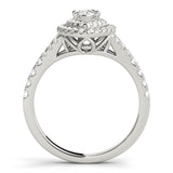 Pear Halo Engagement Ring (50950-E)