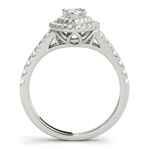 Pear Halo Engagement Ring (50950-E)
