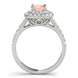 Emerald Cut Halo Engagement Ring (50951-E)