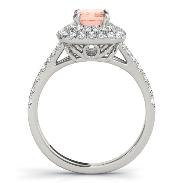 Emerald Cut Halo Engagement Ring (50951-E)
