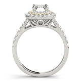 Emerald Cut Halo Engagement Ring (50951-E)