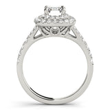 Emerald Cut Halo Engagement Ring (50951-E)