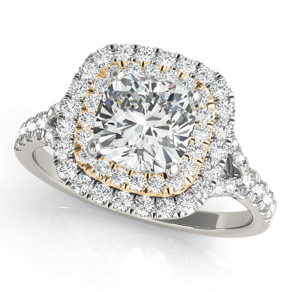 Cushion Halo Engagement Ring (50952-E-5)