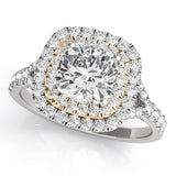 Cushion Halo Engagement Ring (50952-E-7)