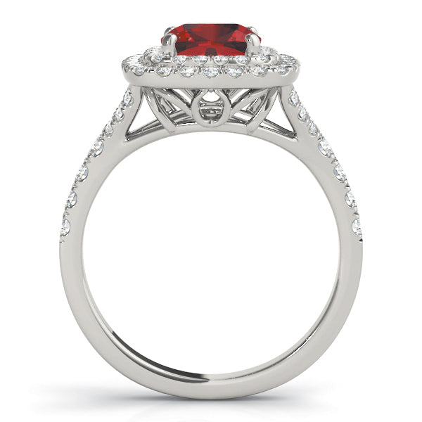 Cushion Halo Engagement Ring (50952-E-6)
