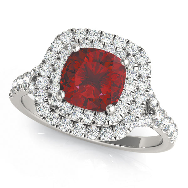 Cushion Halo Engagement Ring (50952-E-6)
