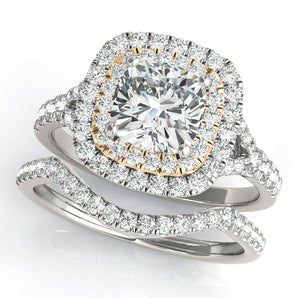 Cushion Halo Engagement Ring (50952-E-6)