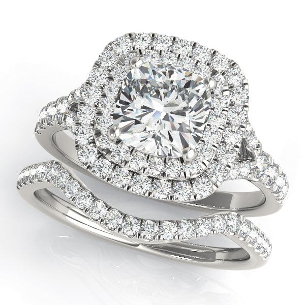 Cushion Halo Engagement Ring (50952-E-5)