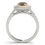 Oval Halo Engagement Ring (50953-E)