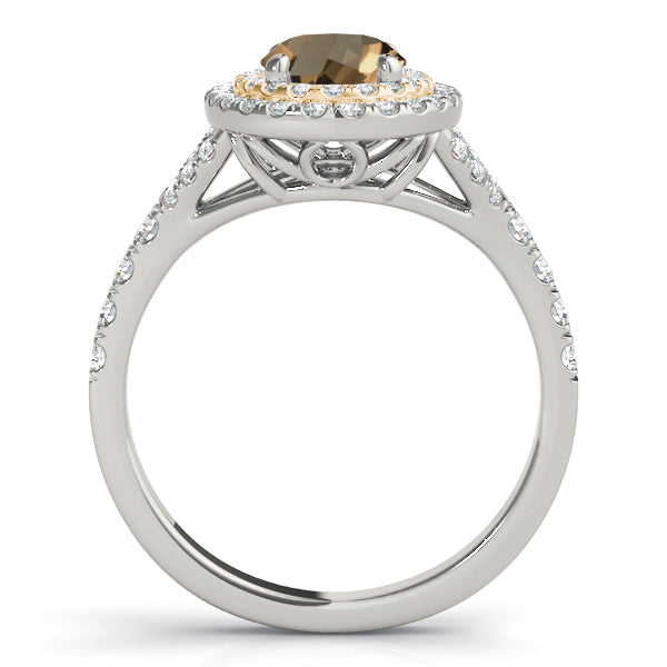 Oval Halo Engagement Ring (50953-E)